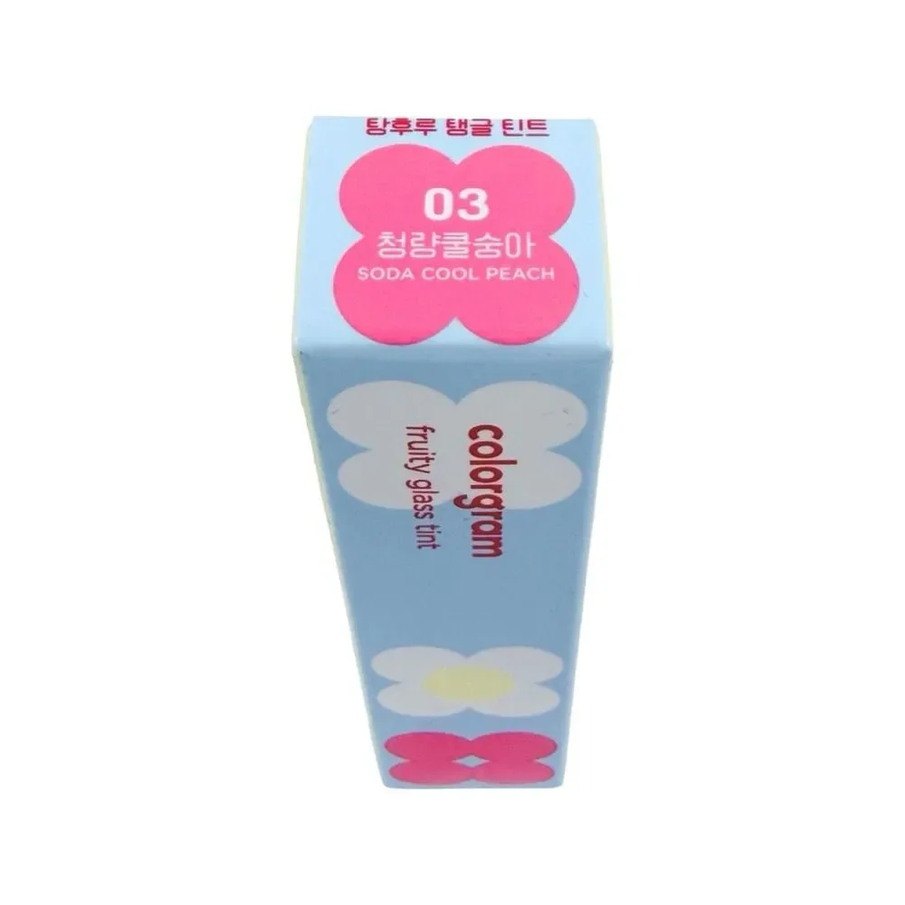Colorgram Fruity Glass Lip Tint - 0.1 oz / 3g - 03 Soda Cool Peach